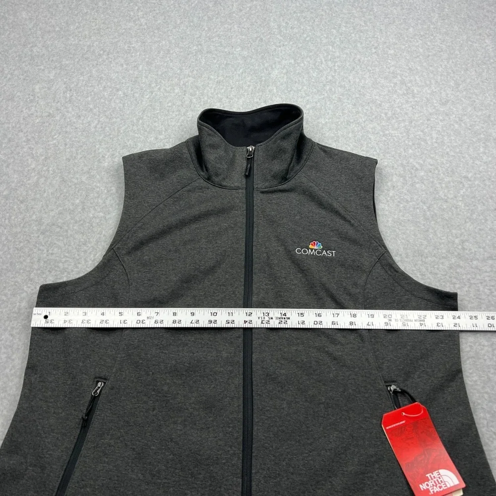Comcast NBC North Face‎ Ridgeline Vest Women's XXL Gray Full Zip Pockets Winter